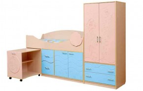 Набор мебели для детской Юниор -12.2 (700*1860) МДФ матовый в Менделеевске - mendeleevsk.mebel-74.com | фото