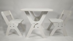 Детский растущий стол-парта и два стула Я САМ "Умка-Дуо" (Белый) в Менделеевске - mendeleevsk.mebel-74.com | фото