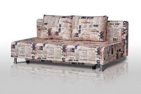 Диван-кровать Комфорт без подлокотников Принт "Gazeta" (2 подушки) в Менделеевске - mendeleevsk.mebel-74.com | фото