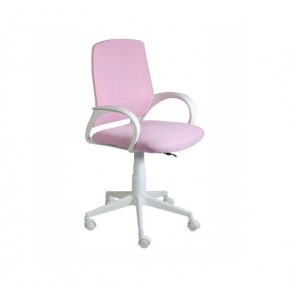 Кресло Ирис White сетка/ткань розовая в Менделеевске - mendeleevsk.mebel-74.com | фото