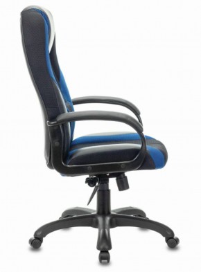 Кресло компьютерное BRABIX PREMIUM "Rapid GM-102" (экокожа/ткань, черное/синее) 532106 в Менделеевске - mendeleevsk.mebel-74.com | фото