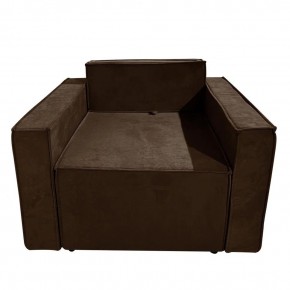 Кресло-кровать Принц КК1-ВК (велюр коричневый) в Менделеевске - mendeleevsk.mebel-74.com | фото