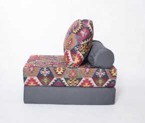 Кресло-кровать-пуф бескаркасное Прайм (мехико серый-графит) в Менделеевске - mendeleevsk.mebel-74.com | фото