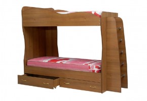 Кровать детская 2-х ярусная Юниор-1 (800*2000) ЛДСП в Менделеевске - mendeleevsk.mebel-74.com | фото