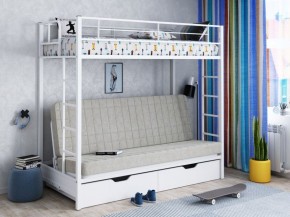 Кровать двухъярусная с диваном "Мадлен-ЯЯ" с ящиками в Менделеевске - mendeleevsk.mebel-74.com | фото