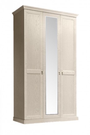 Шкаф 3-х дверный (с зеркалом) для платья и белья Венеция дуб седан (ВНШ1/3) в Менделеевске - mendeleevsk.mebel-74.com | фото