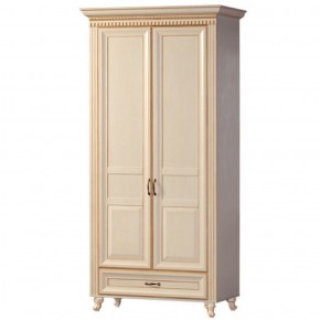 Шкаф для одежды 2-х дверный №471 Марлен Кремовый белый в Менделеевске - mendeleevsk.mebel-74.com | фото