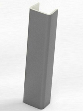 Торцевая заглушка  для цоколя h100 мм (Алюминий, Белый, Черный, Сонома) в Менделеевске - mendeleevsk.mebel-74.com | фото